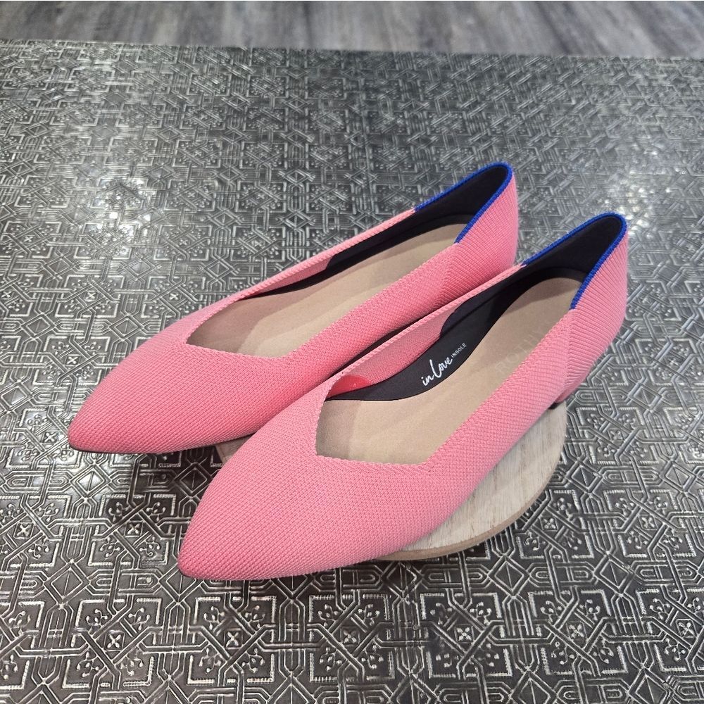 🐢 Rothy's The High Point Tulip Pink 🩷 Size 6.5 NWOT - Picture 7 of 11